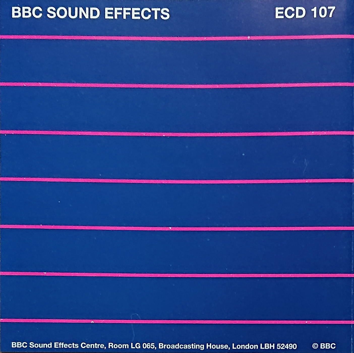 Middle of cover of ECD 107